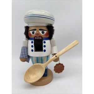 Vintage Steinbach Handmade German Volkunst Chubby Cook Chef Nutcracker 9.5" Tall